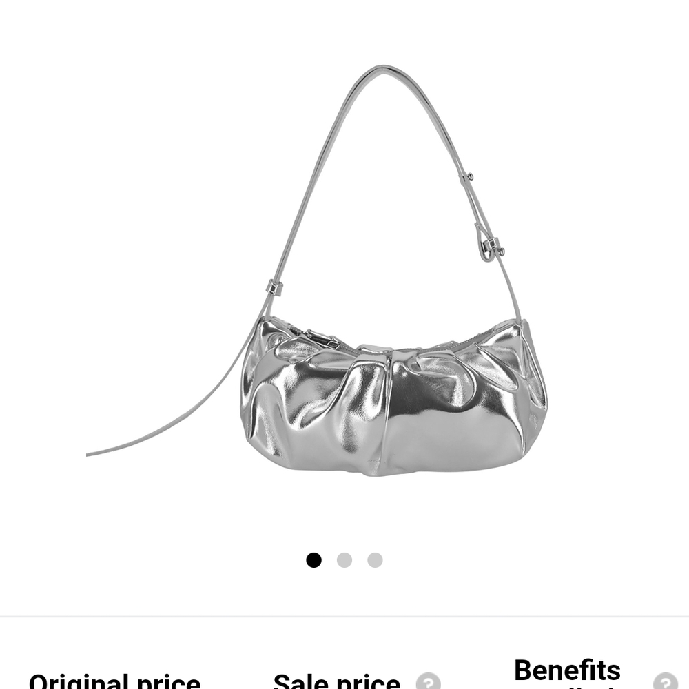Glamorous Silver Shoulder Bag